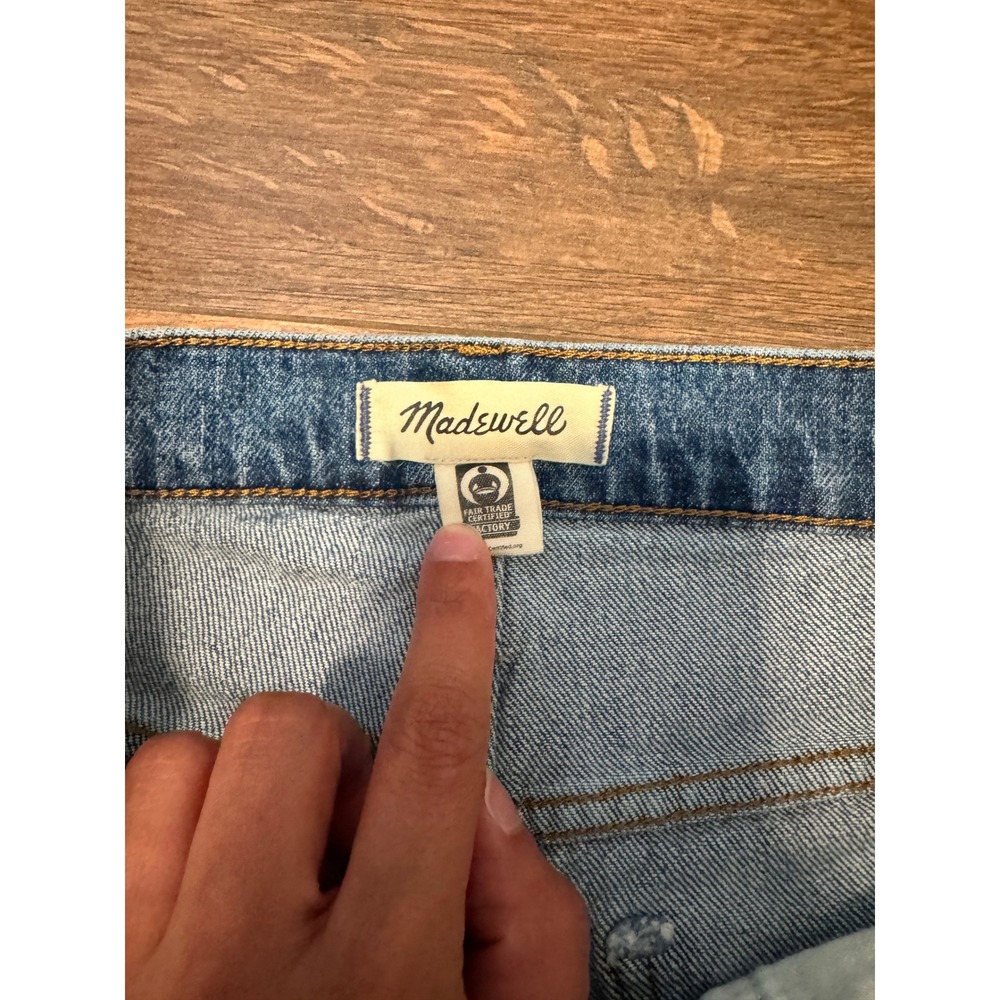 Madewell The Perfect Vintage Jean Medium Wash Raw Hem Size 29 - Picture 5 of 9